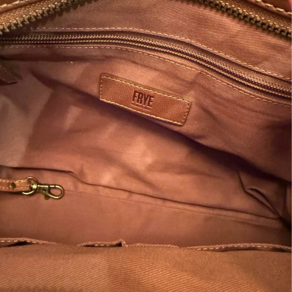 Frye Mindy Pocket Satchel in Caramel - Picture 5 of 6